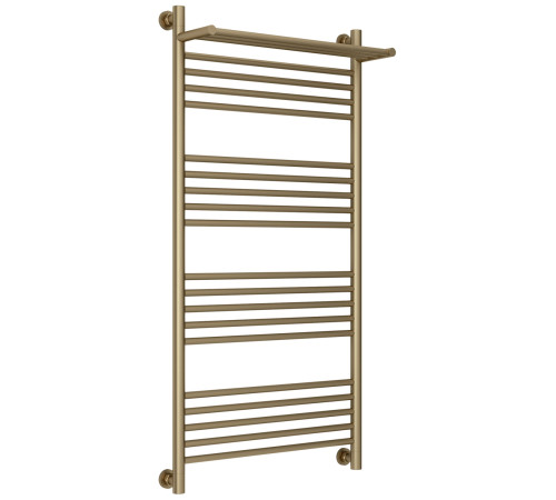 Полотенцесушитель водяной Сунержа Богема+ с 1 полкой 650x1262 мм золотой шёлк матовый 32-0223-1260