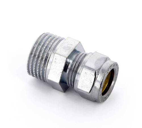 Муфта обжимная Tiemme хромированная 12х1/2 НР 1130043