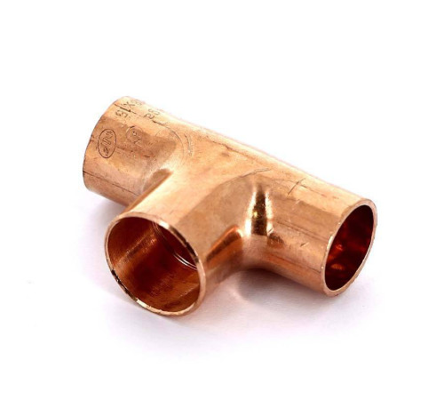 Тройник медный под пайку Viega 15х18х15 мм 103200