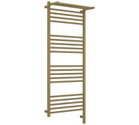 Полотенцесушитель электрический Сунержа Богема 3.1 с 1 полкой 50х120 см правое подключение золотой шёлк матовый 32-6007-1250