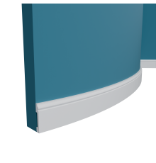 Плинтус напольный гибкий Perfect Plus P29F 80х16х2400 мм 2216