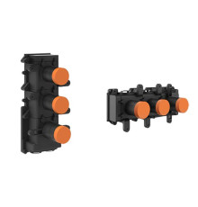 Встраиваемая часть термостатического смесителя Gessi до 2 выходов 09264#031