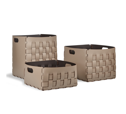 Корзинка ADJ Dubai 35x35x20 см капучино/шоколад 2045.04/06