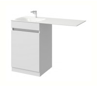 Тумба под умывальник AQUATON Forma с корзиной слева белый FOR0105KL