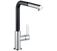 Смеситель для кухни Kludi L-INE S выдвижной Г-излив 265 мм нержавеющая сталь 408518775