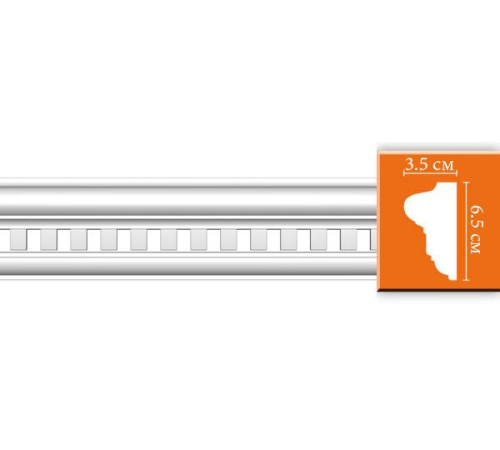 Молдинг с рисунком Decomaster DT-6020 полиуретан 63х32х2400 мм DT-6020