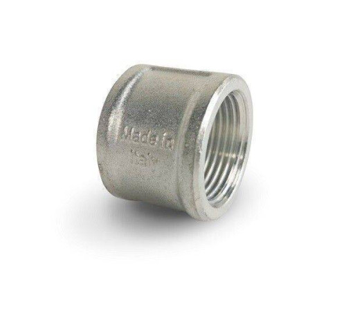 Муфта равнопроходная Metalit луженая латунь ВВ 3/8 EBF1638T