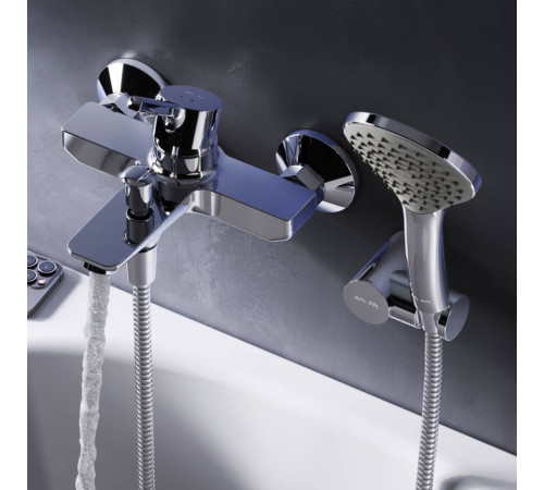 Смеситель для ванны и душа AM.PM X-Joy с душевым набором F85B15000