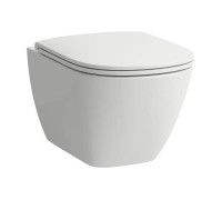 Унитаз подвесной Laufen Lua 52х36 см безободковый белый глянцевый 8.2008.0.000.000.1