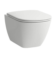 Унитаз подвесной Laufen Lua 52х36 см безободковый белый глянцевый 8.2008.0.000.000.1