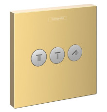 Вентиль Hansgrohe ShowerSelect для 3 потребителей скрытый монтаж полированное золото 15764990