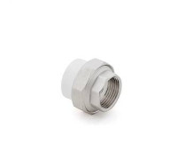 Муфта комбинированная разъемная MeerPlast PP-R 20х3/4 ВР белая 10616