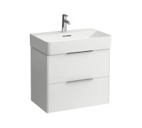 Тумба с раковиной Laufen Val 63.5х39х53 см 2 ящика подвесная белая матовая 8.1028.4.000.104.1/4.0231.2.110.260.1