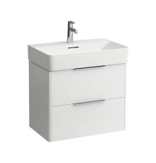 Тумба с раковиной Laufen Val 63.5х39х53 см 2 ящика подвесная белая матовая 8.1028.4.000.104.1/4.0231.2.110.260.1
