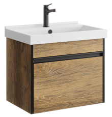 Тумба под умывальник подвесная AQweber Urban 572х460х400 мм дуб балтийский URB0106DB