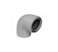 Отвод 90° Baxi алюминиевый эмалированный 80 мм MT71401801
