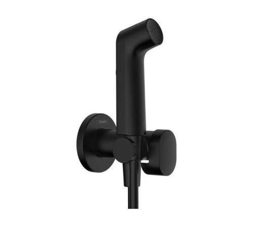 Гигиенический душ Hansgrohe Bidette S 1jet EcoSmart со шлангом и держателем черный матовый 29232670