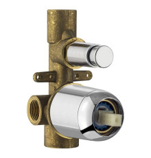 Внутренняя часть смесителя для душа Plumberia Selection IXO 2 выхода хром INT0036CR