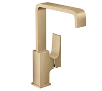 Смеситель для раковины Hansgrohe Metropol 260 на 1 отверстие с донным клапаном шлифованная бронза 32511140