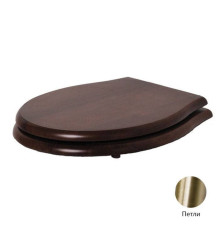 Сиденье для унитаза Azzurra Jubilaeum массив ореха микролифт орех/бронза 1800NM/F noce/br