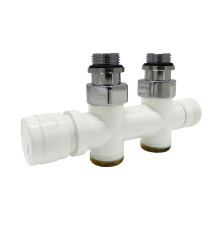 Узел нижнего подключения SR Rubinetterie Tondera прямой 1/2x3/4 Белый 0682-1500VCEA