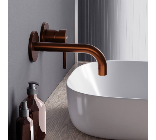 Смеситель для раковины Damixa Scandinavian Pure встраиваемый розовое золото 360260500