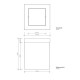 Корзина для бумаги Decor Walther DW 1130 12x12x15 см с крышкой черный матовый 0611160