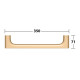 Поручень Keuco Edition 400 35 см подвесной brushed brass 11507250000