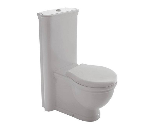 Унитаз напольный пристенный Globo Paestum 57х38 см с бачком белый/хром PA025.BI / PA137.BI+FI019 / BA016