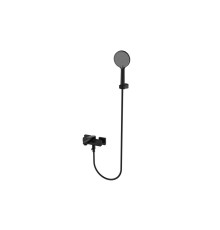 Смеситель для ванны Aquanet Imola с душевым набором черный матовый AQM6712MB