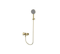 Смеситель для ванны Aquanet Imola с душевым набором матовое золото AQM6712BG