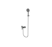 Смеситель для душа Aquanet Imola с душевым набором серый матовый AQM6713GM