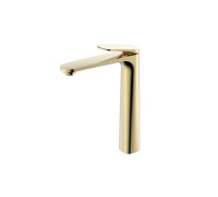 Смеситель для раковины Teka Imola высокий без донного клапана матовое золото AQM6714BG