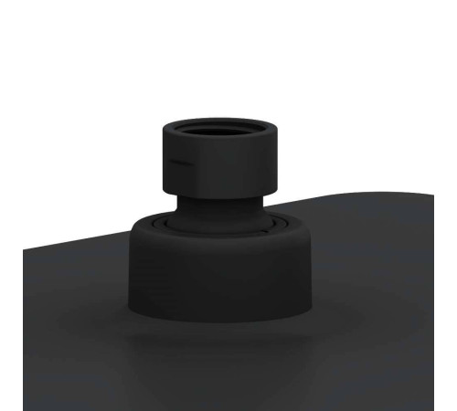 Верхний душ AM.PM Gem квадратный черный матовый 940050300