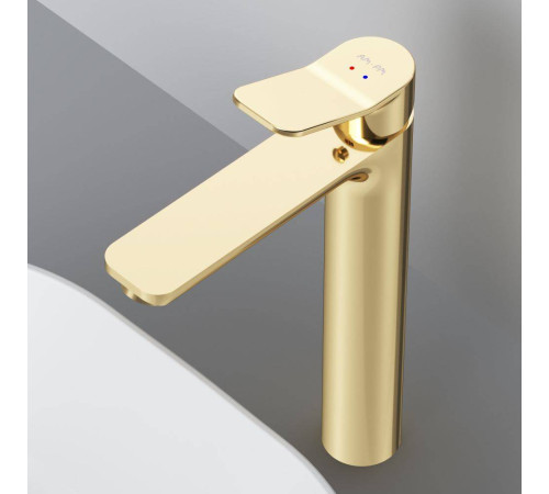 Смеситель для раковины высокий AM.PM X-Joy золото F85A92099