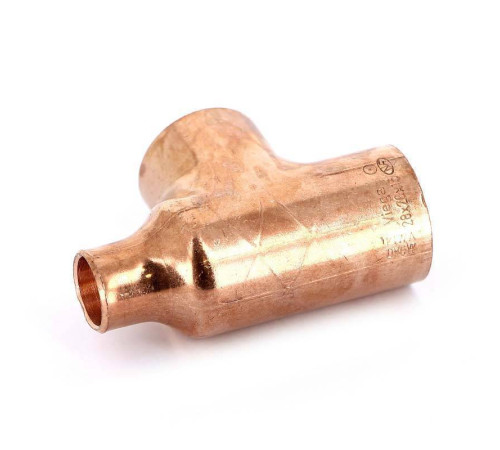 Тройник медный Viega под пайку 28х15х28 мм 109424