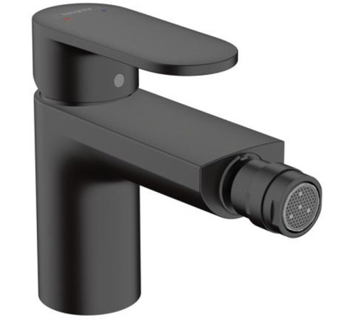 Смеситель для биде Hansgrohe Vernis Blend однорычажный со сливным гарнитуром матовый черный 71210670