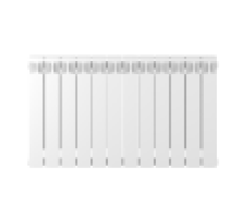 Радиатор биметаллический Rifar Monolit 500 10 секций боковое подключение rm50010 RAL 9016