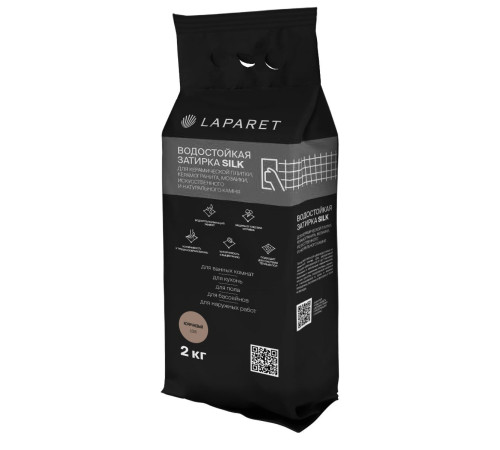 Затирка водостойкая Laparet Silk коричневый 2 кг х9999292893