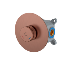 Смеситель для душа Boheme Tech встраиваемый нажимной на 1 потребитель brushed bronze 154-4-BRB