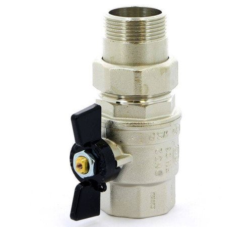 Кран шаровой Bugatti Oregon 1 1/4 НВ со сгоном бабочка 03220042