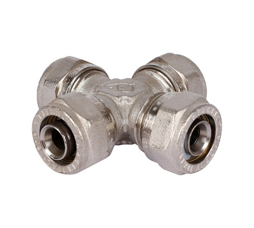 Крестовина латунная никелированная Tiemme 16 мм 1600071