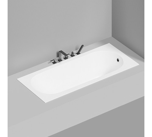 Ванна встраиваемая Salini LOFO 180х80 см Solid Surface белый матовый UM12322