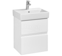 Тумба под раковину Roca Oleta подвесная 2 ящика 460x548x374 мм белый матовый A857638501