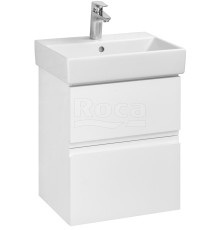 Тумба под раковину Roca Oleta подвесная 2 ящика 460x548x374 мм белый матовый A857638501