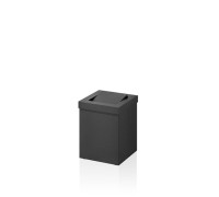 Корзина для бумаги Decor Walther DW 1130 12x12x15 см с крышкой черный матовый 0611160