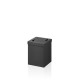 Корзина для бумаги Decor Walther DW 1130 12x12x15 см с крышкой черный матовый 0611160