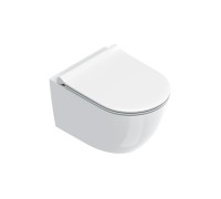 Унитаз подвесной Catalano Sfera 50x35 см безободковый Tornado Cataglaze+ белый глянцевый 0511700001/9056160000