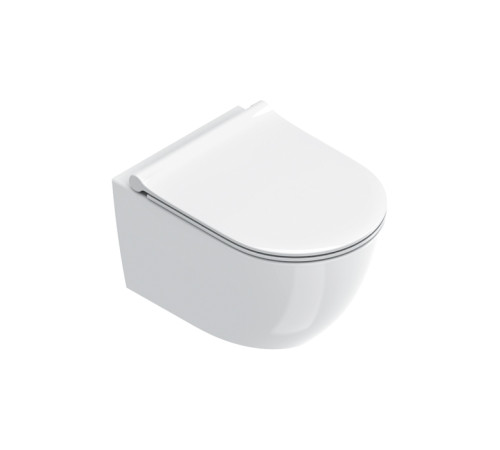 Унитаз подвесной Catalano Sfera 50x35 см безободковый Tornado Cataglaze+ белый глянцевый 0511700001/9056160000