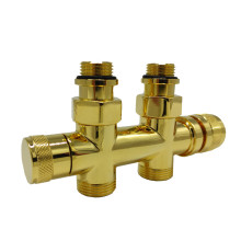 Узел нижнего подключения SR Rubinetterie Tondera прямой 1/2x3/4 Золото 0682-1500D0E0